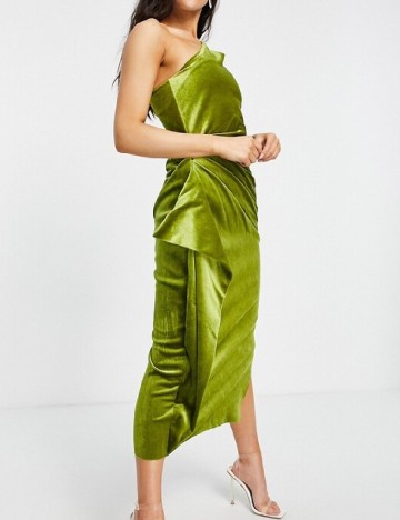 Rochie medie ASOS, verde