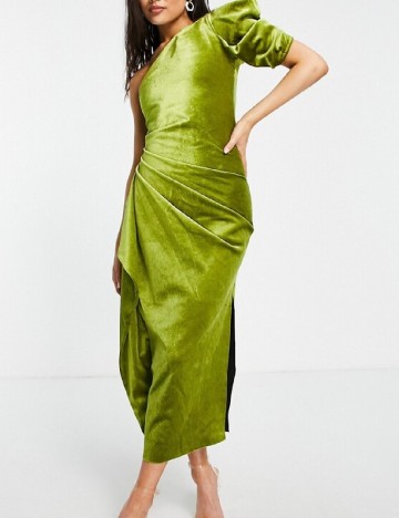 Rochie medie ASOS, verde