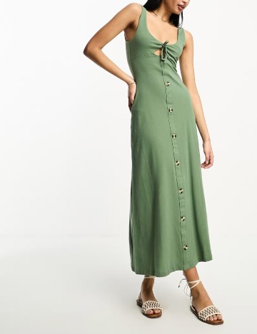 Rochie lunga ASOS, verde