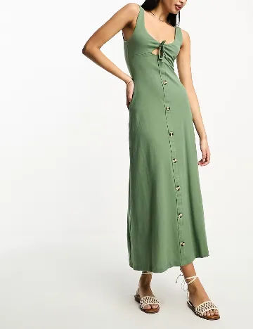 Rochie lunga ASOS, verde Verde