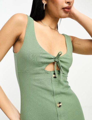 Rochie lunga ASOS, verde