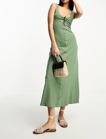 Rochie lunga ASOS, verde