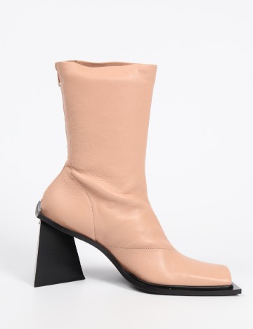 Botine ASOS, crem