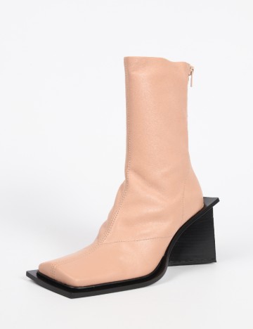 Botine ASOS, crem