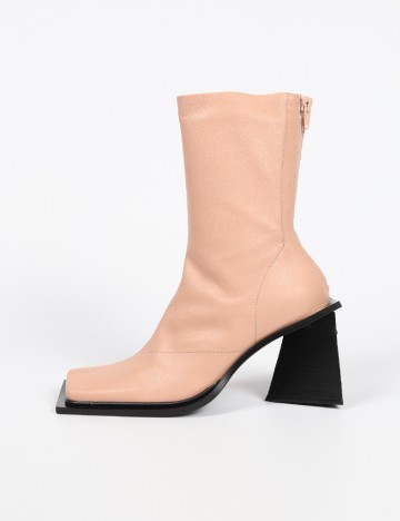 Botine ASOS, crem