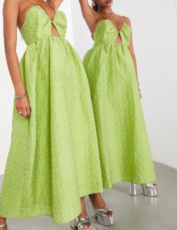 Rochie lunga ASOS, verde