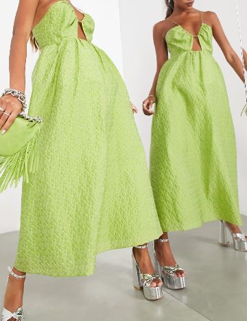 Rochie lunga ASOS, verde