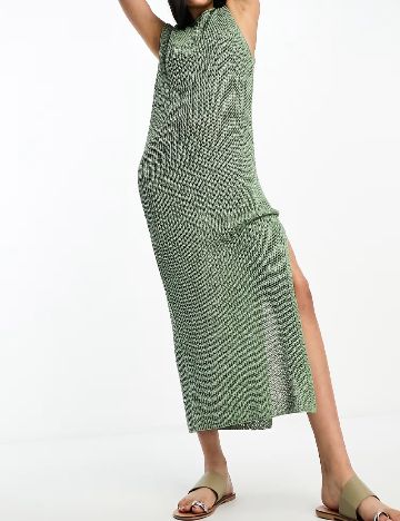 Rochie medie ASOS, verde