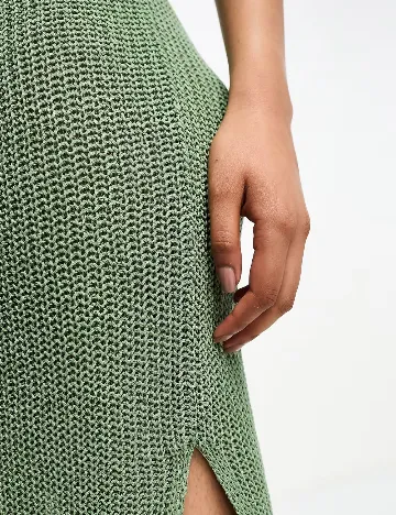 Rochie medie ASOS, verde Verde