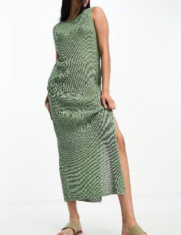 Rochie medie ASOS, verde