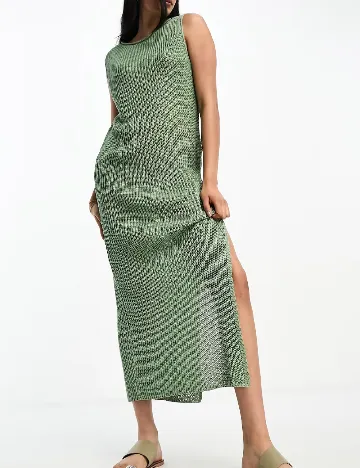 Rochie medie ASOS, verde Verde