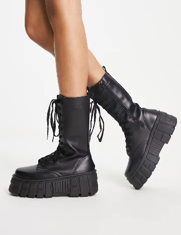 Bocanci ASOS, negru Negru