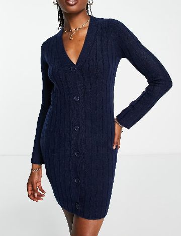 Rochie scurta ASOS, bleumarin