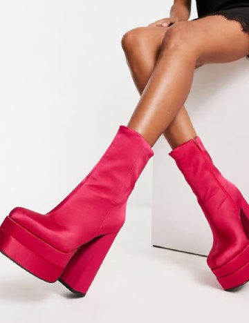 Botine ASOS, roz