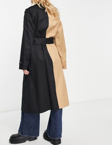 Trench ASOS, crem/negru