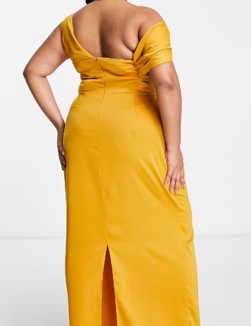 Rochie lunga ASOS Curve, galben