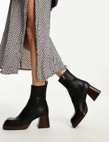 Botine ASOS, negru Negru