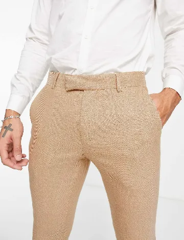 Pantaloni ASOS, crem Crem