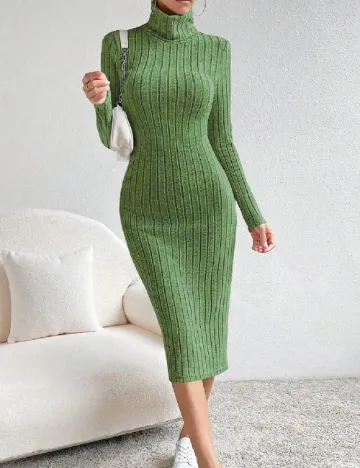 Rochie medie SHEIN, verde Verde