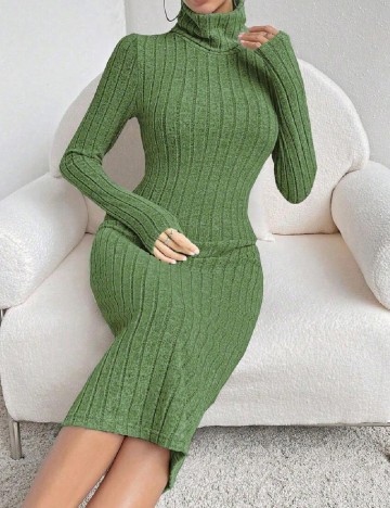 Rochie medie SHEIN, verde