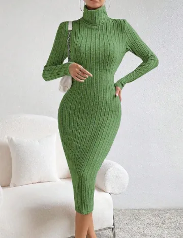 Rochie medie SHEIN, verde Verde