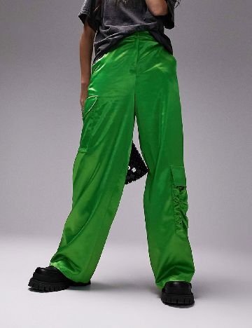 Pantaloni Top Shop, verde