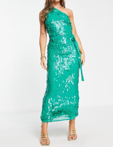 Rochie lunga ASOS, verde