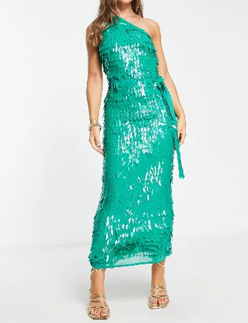 Rochie lunga ASOS, verde Verde