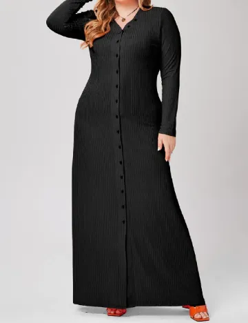 Rochie lunga SHEIN CURVE, negru Negru