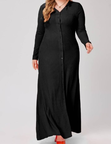 Rochie lunga SHEIN CURVE, negru