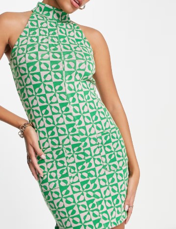 Rochie scurta River Island, verde