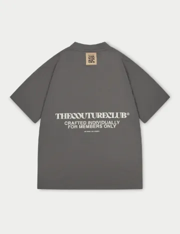 Tricou THE COUTURE CLUB, gri Gri