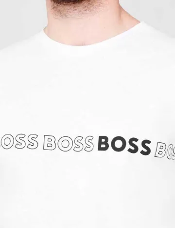 Tricou BOSS, alb Alb