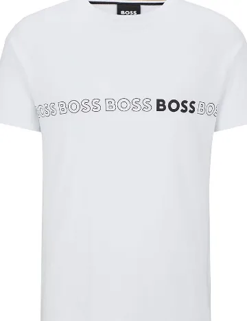 Tricou BOSS, alb Alb