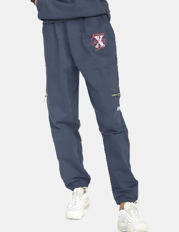 Pantaloni RVCA, albastru Albastru