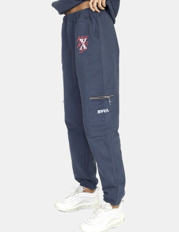 Pantaloni RVCA, albastru