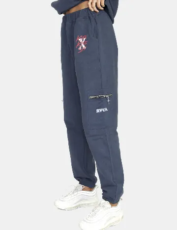 Pantaloni RVCA, albastru Albastru