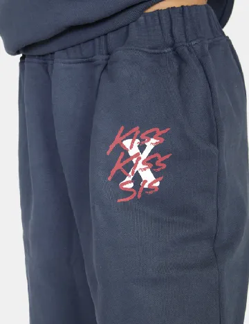 Pantaloni RVCA, albastru Albastru