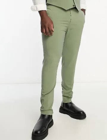 Pantaloni ASOS, verde Verde