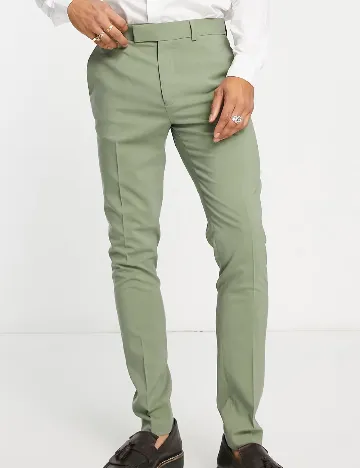 Pantaloni ASOS, verde Verde