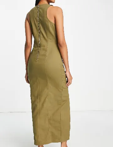 Rochie medie ASOS, verde Verde