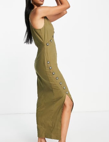 Rochie medie ASOS, verde