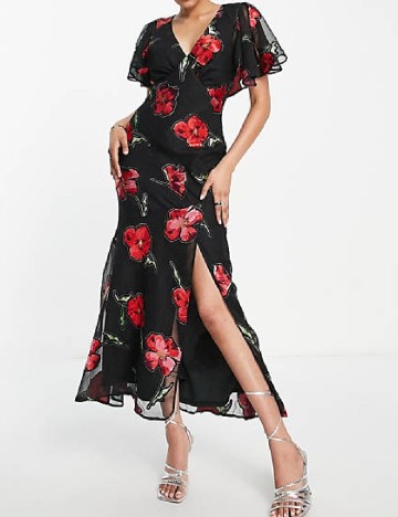 Rochie lunga ASOS, negru