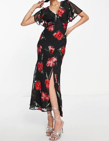 Rochie lunga ASOS, negru