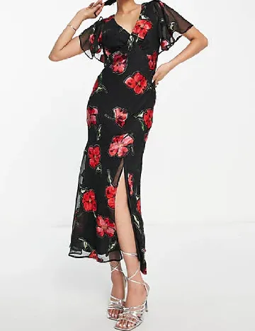 Rochie lunga ASOS, negru Negru