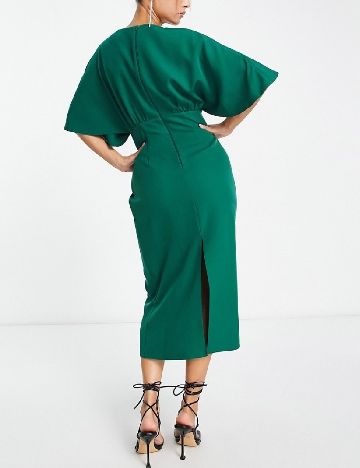 Rochie medie ASOS, verde