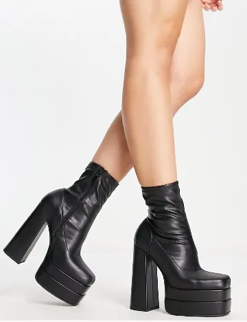 Botine ASOS, negru Negru