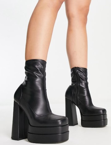 Botine ASOS, negru