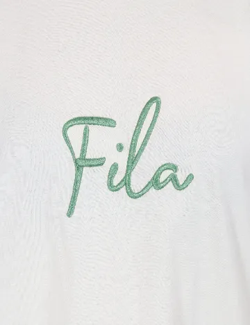 Tricou Oversize Fila, ecru Alb