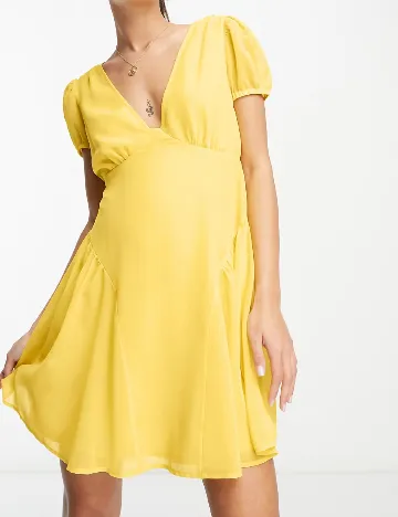 Rochie scurta ASOS, galben Galben